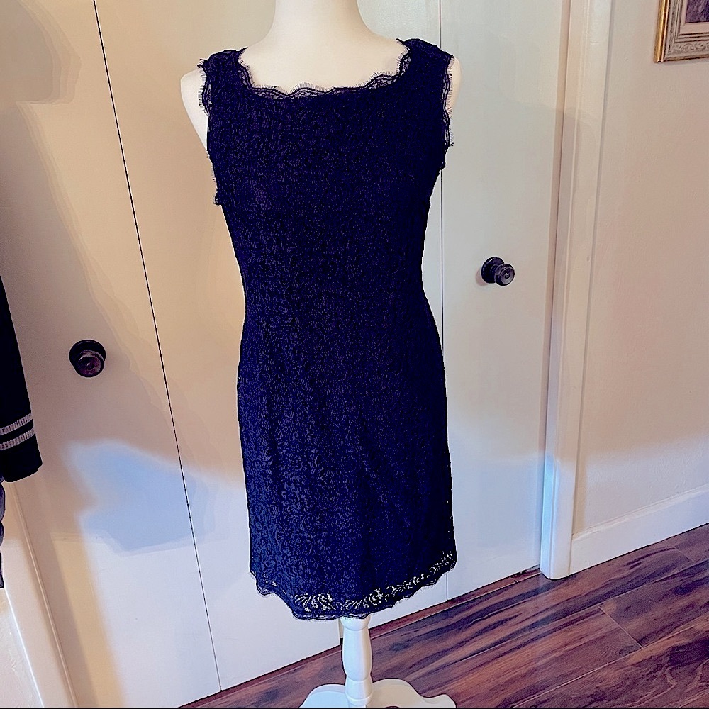 Navy Lace Dress